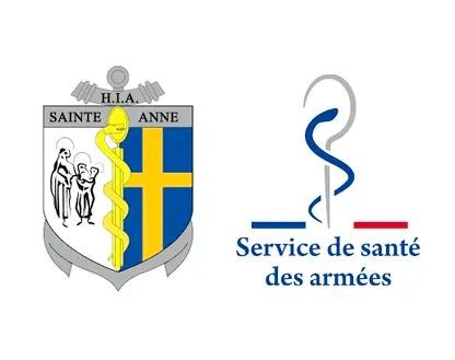Logo Hôpital d’Instruction des Armées Sainte-Anne
